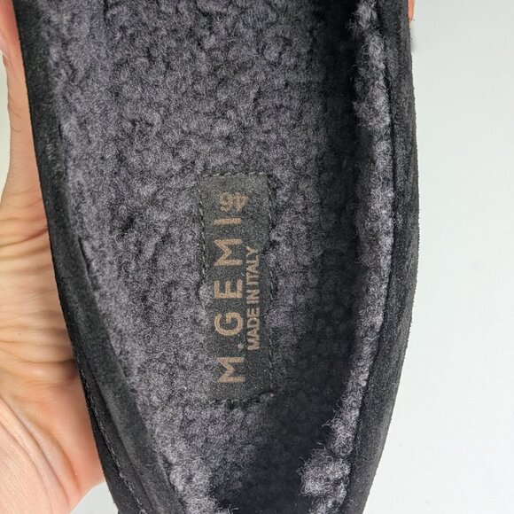 M. Gemi The Felize Shearling Uomo Black Men`s Moccasins Size US 13 / IT 46 main image 5